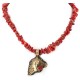 Certified Authentic 12kt Gold Filled .925 Sterling Silver Handmade Horsehead Coral Native American Necklace 24326-7-16034-3 Certified Authentic 12kt Gold Filled .925 Sterling Silver Handmade Horsehead Coral Native American Necklace 24326-7-16034-3