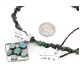 Certified Authentic .925 Sterling Silver Handmade Navajo Turquoise Native American Necklace 10044-790102