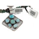 Certified Authentic .925 Sterling Silver Handmade Navajo Turquoise Native American Necklace 10044-790102