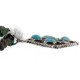 Certified Authentic .925 Sterling Silver Handmade Navajo Turquoise Native American Necklace 10044-790102