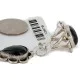 Large Handmade Navajo .925 Sterling Silver Natural Black Onyx Hand Chain Bracelet Native American Ring 12878 Large Handmade Navajo .925 Sterling Silver Natural Black Onyx Hand Chain Bracelet Native American Ring 12878