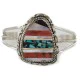 Handmade Navajo .925 Sterling Silver Inlay Natural Turquoise Black Onyx Spiny Oyster Mother of Pearl Native American Bracelet 12879 Handmade Navajo .925 Sterling Silver Inlay Natural Turquoise Black Onyx Spiny Oyster Mother of Pearl Native American Bracelet 12879