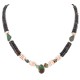 Navajo Certified Authentic .925 Sterling Silver Natural Graduated Heishi Turquoise Native American Necklace 15948-0