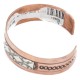 Handmade Mountain Certified Authentic Navajo Pure .925 Sterling Silver Copper Native American Bracelet 12809-3
