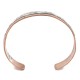 Handmade Mountain Certified Authentic Navajo Pure .925 Sterling Silver Copper Native American Bracelet 12809-3