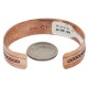 Handmade Mountain Certified Authentic Navajo Pure .925 Sterling Silver Copper Native American Bracelet 12809-3