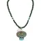 .925 Sterling Silver Handmade Certified Authentic Navajo Turquoise Green Quartz Native American Necklace 24118-16028-19 .925 Sterling Silver Handmade Certified Authentic Navajo Turquoise Green Quartz Native American Necklace 24118-16028-19