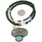 .925 Sterling Silver Handmade Certified Authentic Navajo Turquoise Green Quartz Native American Necklace 24118-16028-19 .925 Sterling Silver Handmade Certified Authentic Navajo Turquoise Green Quartz Native American Necklace 24118-16028-19