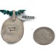 .925 Sterling Silver Handmade Certified Authentic Navajo Natural Turquoise Native American Necklace 15074-15965