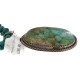 .925 Sterling Silver Handmade Certified Authentic Navajo Natural Turquoise Native American Necklace 15074-15965