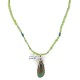 .925 Sterling Silver Handmade Certified Authentic Navajo Natural Turquoise Gaspeite Native American Necklace 24395-15375 .925 Sterling Silver Handmade Certified Authentic Navajo Natural Turquoise Gaspeite Native American Necklace 24395-15375