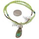 .925 Sterling Silver Handmade Certified Authentic Navajo Natural Turquoise Gaspeite Native American Necklace 24395-15375 .925 Sterling Silver Handmade Certified Authentic Navajo Natural Turquoise Gaspeite Native American Necklace 24395-15375