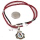 .925 Sterling Silver Inlay Bird Handmade Certified Authentic Navajo Natural Turquoise Coral Multicolor Stones Native American Necklace 12674-15930-15