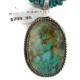 .925 Sterling Silver Handmade Certified Authentic Navajo Natural Turquoise Native American Necklace 15074-15965