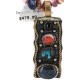 Certified Authentic 12kt Gold Filled and .925 Sterling Silver Handmade Natural Turquoise Multicolor Stones Native American Necklace 24335-3-15744