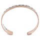 Handmade Certified Authentic Navajo .925 Sterling Silver and Pure Copper Native American Bracelet 12809-7