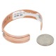 Handmade Certified Authentic Navajo Pure .925 Sterling Silver Copper Native American Bracelet 12809-4