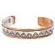 Handmade Navajo Pure .925 Sterling Silver and Copper Bracelet NB151108040241