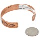 Handmade Certified Authentic Roanhorse Navajo Pure .925 Sterling Silver and Copper Native American Bracelet 12770