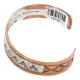 Handmade Navajo Pure .925 Sterling Silver and Copper Bracelet NB151108040241