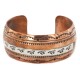 Handmade Horse Certified Authentic Navajo Pure .925 Sterling Silver and Copper Native American Bracelet 12843-2