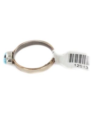 12kt Gold Filled 925 Sterling Silver Handmade Certified Authentic Navajo Natural Turquoise Native American Ring  12513