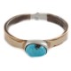 12kt Gold Filled 925 Sterling Silver Handmade Certified Authentic Navajo Natural Turquoise Native American Ring  12513