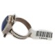 925 Sterling Silver Handmade Certified Authentic Navajo Natural Lapis Native American Ring  12645