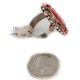 925 Sterling Silver Handmade Certified Authentic Navajo Natural Spiny Oyster Native American Ring  16607