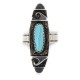 925 Sterling Silver Handmade Certified Authentic Navajo Natural Turquoise Native American Ring 12646-00 925 Sterling Silver Handmade Certified Authentic Navajo Natural Turquoise Native American Ring 12646-00