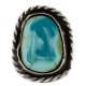 925 Sterling Silver Handmade Certified Authentic Navajo Natural Turquoise Native American Ring  16935