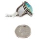 925 Sterling Silver Handmade Certified Authentic Navajo Natural Turquoise Native American Ring  16935