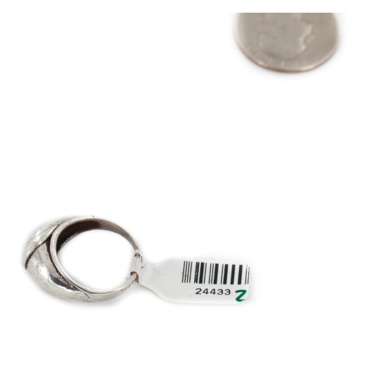 Certified Authentic 925 Sterling Silver Handmade Navajo Native American Ring  24433-2