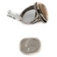 Handmade Certified Authentic Signed by M Navajo .925 Sterling Silver Natural Turquoise Native American Ring  16459