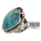 Handmade Certified Authentic Navajo .925 Sterling Silver Natural Turquoise Native American Ring 16507 Handmade Certified Authentic Navajo .925 Sterling Silver Natural Turquoise Native American Ring 16507