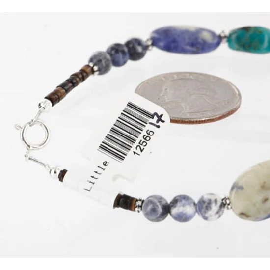 Navajo .925 Sterling Silver Natural Turquoise and Lapis Native American Bracelet 390749441748 Navajo .925 Sterling Silver Natural Turquoise and Lapis Native American Bracelet 390749441748