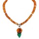 Certified Authentic Signed by Shay Navajo .925 Sterling Silver Natural Turquoise Spiny Oyster Agate Native American Necklace 15750-15685