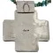Cross .925 Sterling Silver Nickel Handmade Navajo Natural Turquoise Tigers Eye Native American Necklace 14981-16029-7