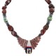 Inlay Navajo .925 Sterling Silver Natural Turquoise Red Jasper Hematite Coral Mother of Pearl and Black Onyx Native American Necklace 750179-2 Inlay Navajo .925 Sterling Silver Natural Turquoise Red Jasper Hematite Coral Mother of Pearl and Black Onyx Native American Necklace 750179-2