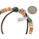 Navajo Certified Authentic .925 Sterling Silver Natural Graduated Melon Shell Turquoise Native American Necklace 25269-0