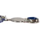 Vintage Style Buffalo Nickel .925 Sterling Silver Handmade Certified Authentic Navajo Natural Turquoise Lapis Native American Necklace 16024-15974-4