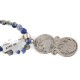 Vintage Style Buffalo Nickel .925 Sterling Silver Handmade Certified Authentic Navajo Natural Turquoise Lapis Native American Necklace 16024-15974-4