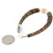 Certified Authentic Navajo Natural Graduated Melon Shell Native American Bracelet 12742-2