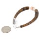 Certified Authentic Navajo Natural Graduated Melon Shell Native American Bracelet 12742-2 Certified Authentic Navajo Natural Graduated Melon Shell Native American Bracelet 12742-2