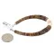 Certified Authentic Navajo Natural Graduated Melon Shell Native American Bracelet 12742-2