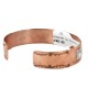Handmade Bear Certified Authentic Roanhorse Navajo Pure .925 Sterling Silver Copper Native American Bracelet 12770-000