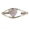 Handmade Heart Certified Authentic Navajo Nickel Mother of Pearl Native American Bracelet 12800