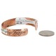 Handmade Horse Certified Authentic Roanhorse Navajo Pure .925 Sterling Silver Copper Native American Bracelet 12770-3