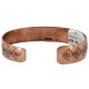 Handmade Horse Certified Authentic Roanhorse Navajo Pure .925 Sterling Silver Copper Native American Bracelet 12770-3
