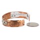 Handmade Mountain Certified Authentic Roanhorse Navajo Pure .925 Sterling Silver Copper Native American Bracelet 12770-2-0